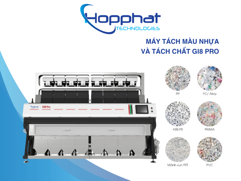 Máy tách màu nhựa GI8 Pro